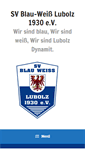 Mobile Screenshot of blau-weiss-lubolz.de