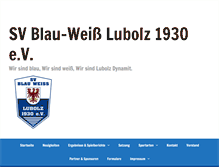 Tablet Screenshot of blau-weiss-lubolz.de